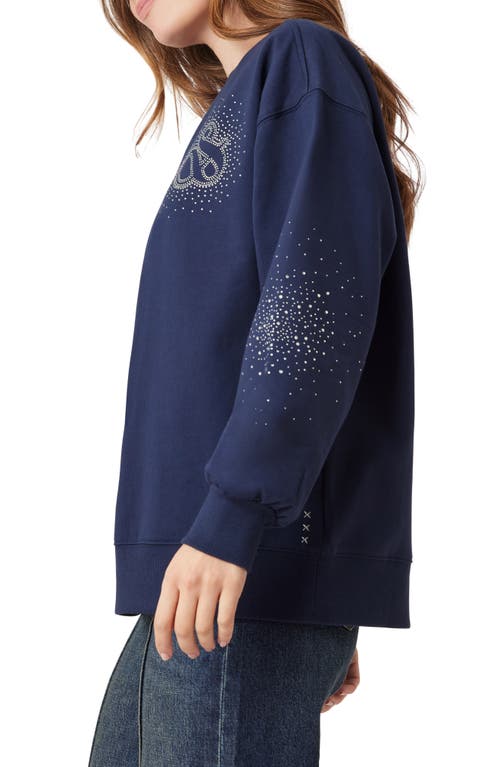 Scotch & Soda Oversize Graphic Sweatshirt In Blue