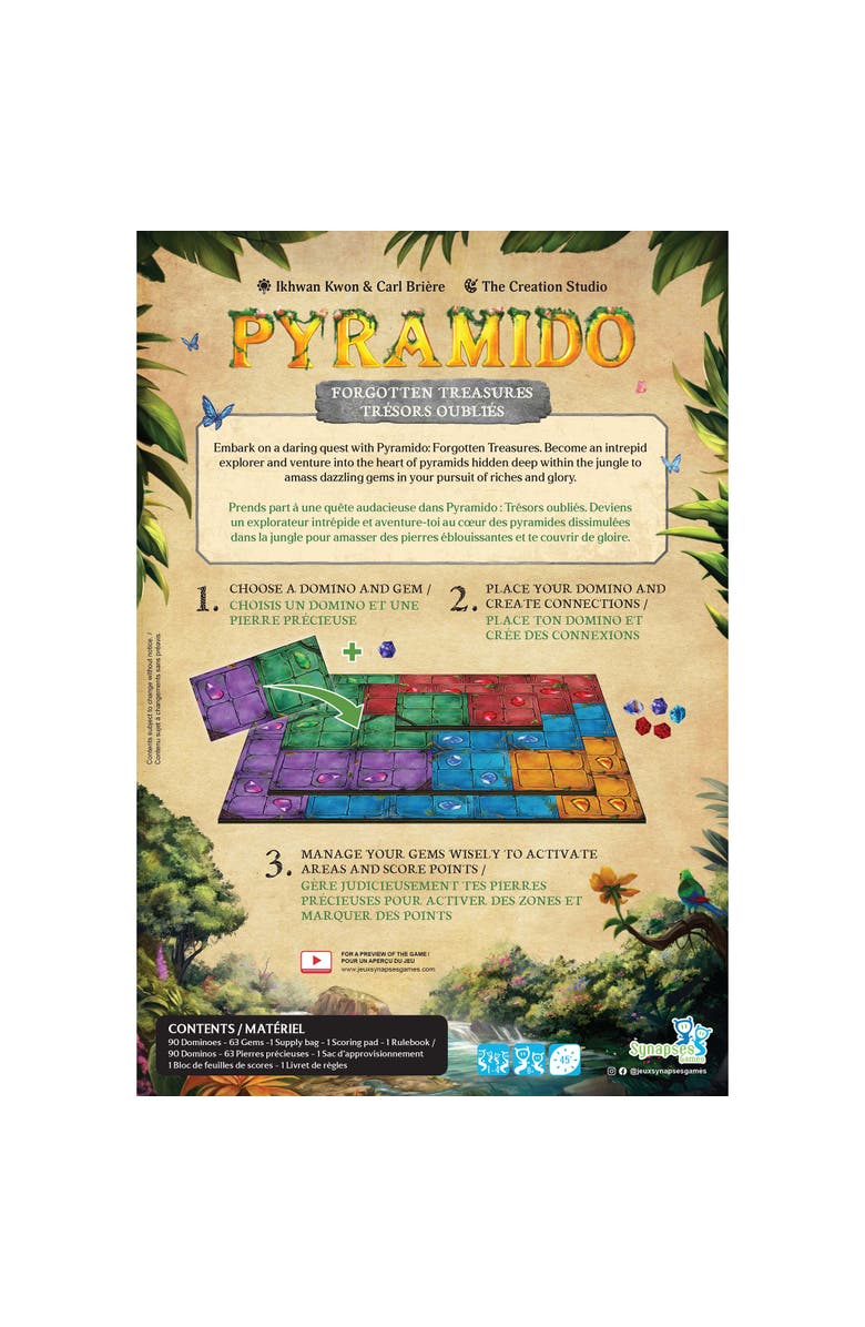 Synapses Games Pyramido Forgotten Treasures Age 8+, Alternate, color, Multicolored