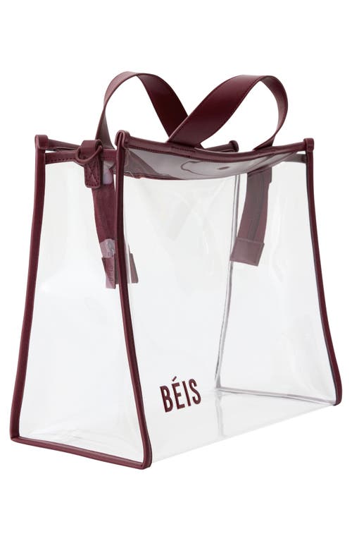 Beis Béis The Clear Stadium Tote In White