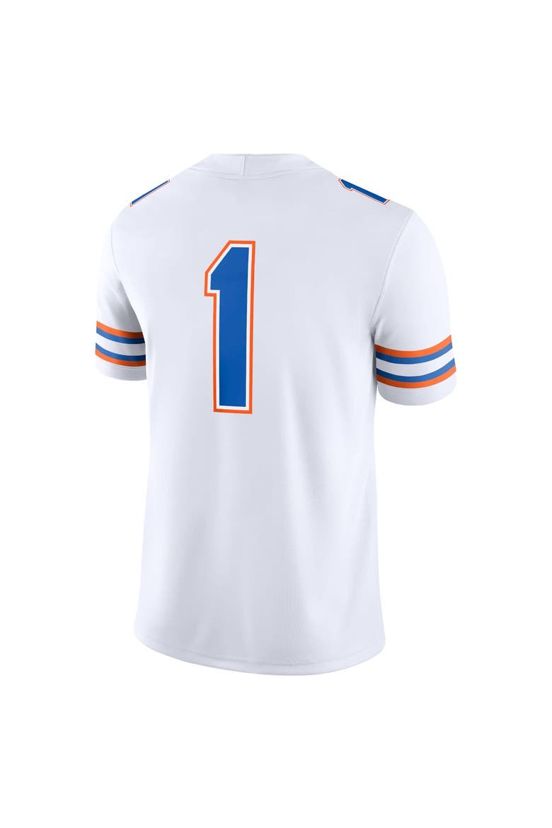 Men's Jordan Brand #1 White Florida Gators Game Jersey, Alternate, color, White