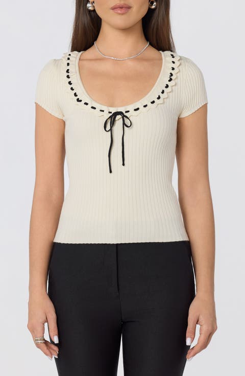 Lina Scoop Neck Knit Top