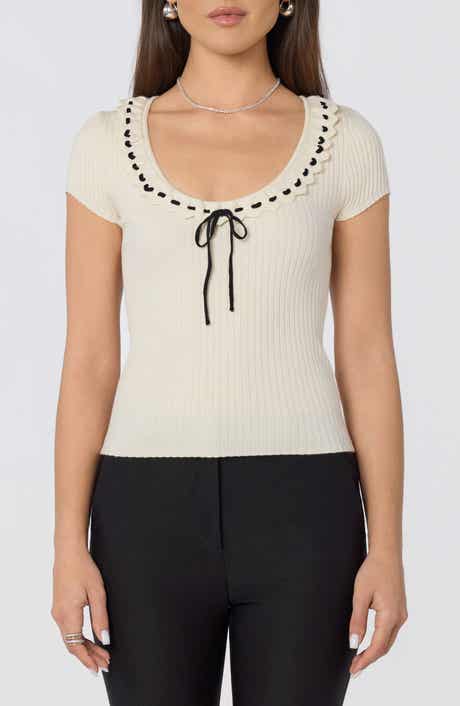 Lina Scoop Neck Knit Top