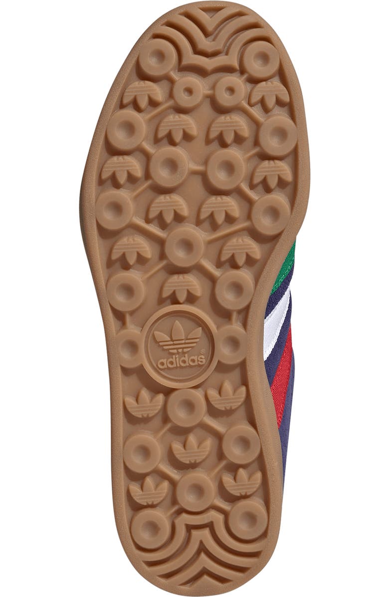 adidas x FIFA Kids' Gazelle Indoor Sneaker, Alternate, color, Blue/ Green/ Scarlet