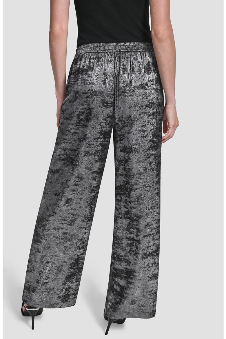 Wide Leg Liquid Velvet Pants, Alternate, color, SILVER