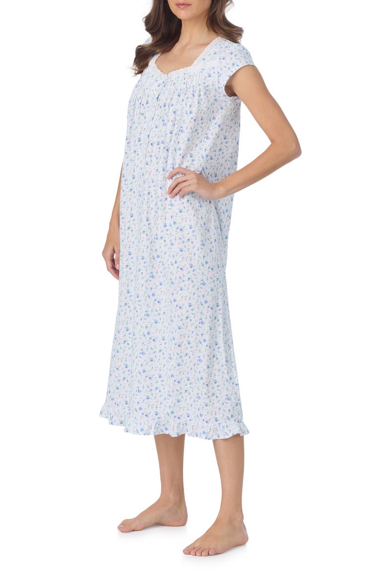 Cap Sleeve Cotton Nightgown, Alternate, color, ROSBUD
