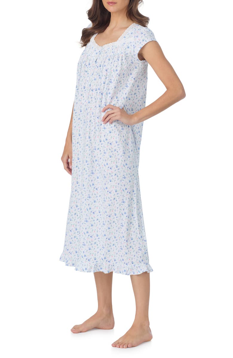 Eileen West Cap Sleeve Cotton Nightgown, Alternate, color, 