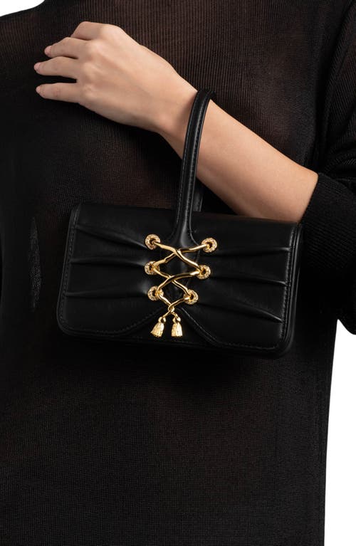 ALEXIS BITTAR ALEXIS BITTAR LACE-UP LEATHER WRISTLET