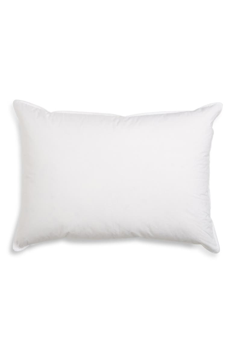 Down Chamber Pillow, Main, color, WHITE