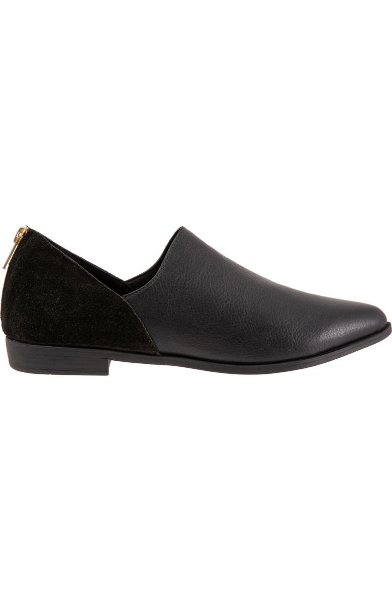 Bueno Beau Pointed Toe Loafer, Alternate, color, Black
