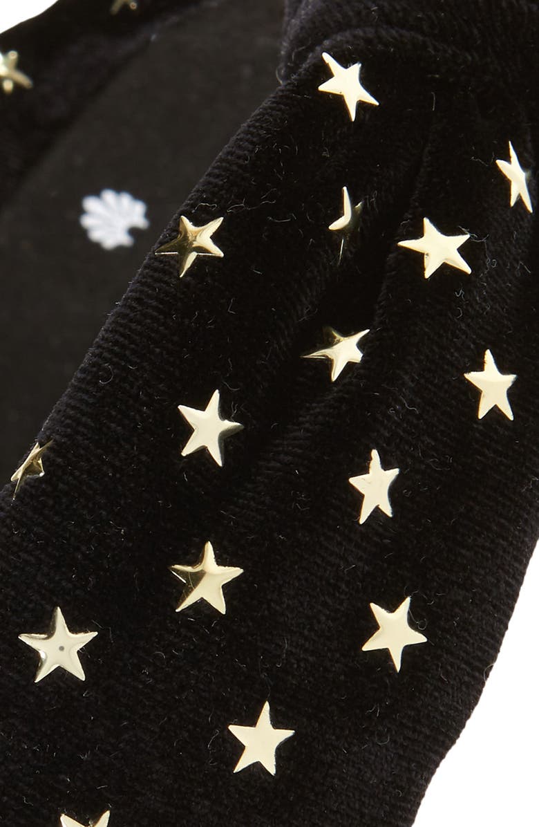 Lele Sadoughi Star Studded Velvet Headband, Alternate, color, 