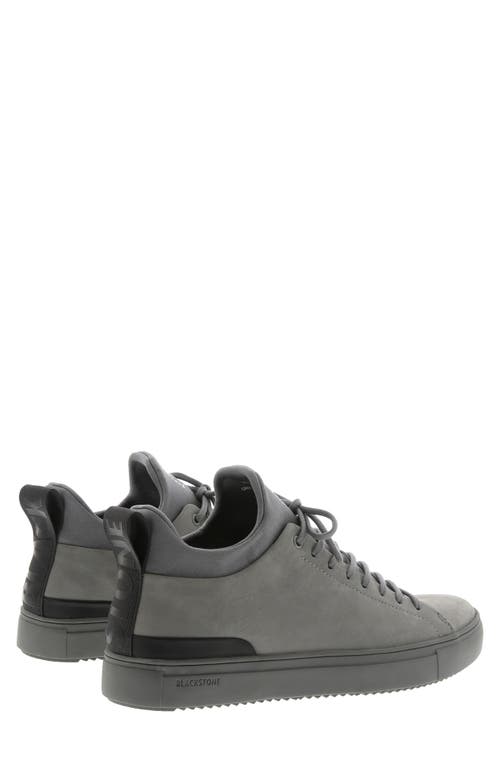 Blackstone Mid Top Sneaker In Gray