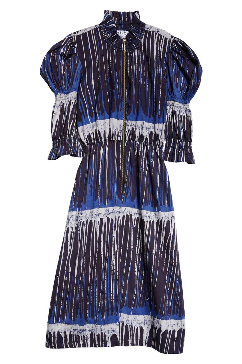 Alaiye Midi Dress, Alternate, color, BLUE