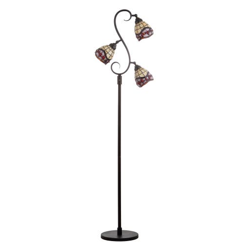 Jonathan Y Walker Tiffany-style 70.5" Multi-light Led Floor Lamp, Bronze