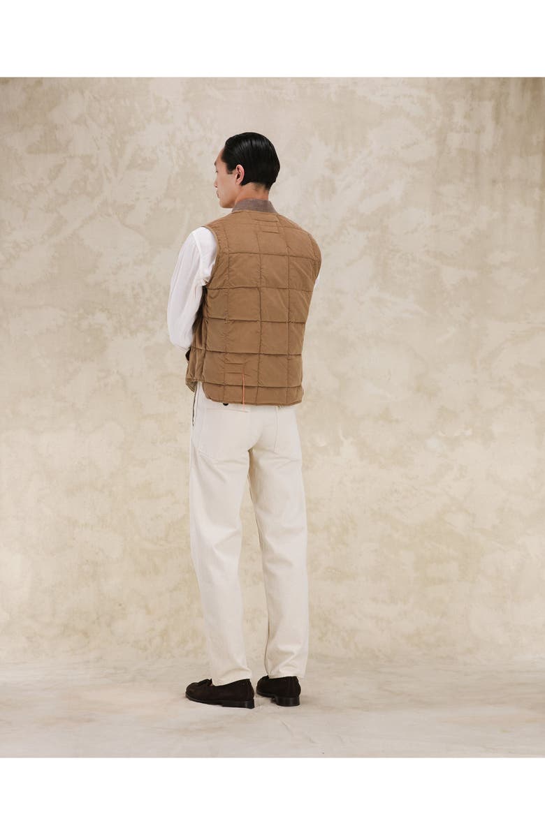 Fortela Corduroy Slim Fit Vest, Alternate, color, Light Brown
