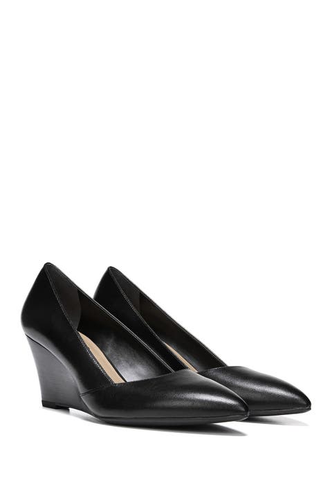 靴 Wacoal wedge punps Amazon.com | mysoft Women's Wedge Pumps Closed Toe Low Heel