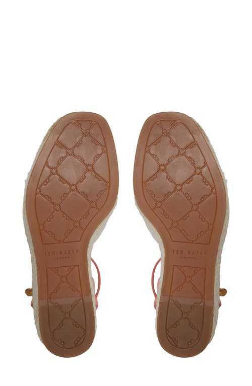 Ted Baker London Arabella Platform Wedge Sandal In Coral