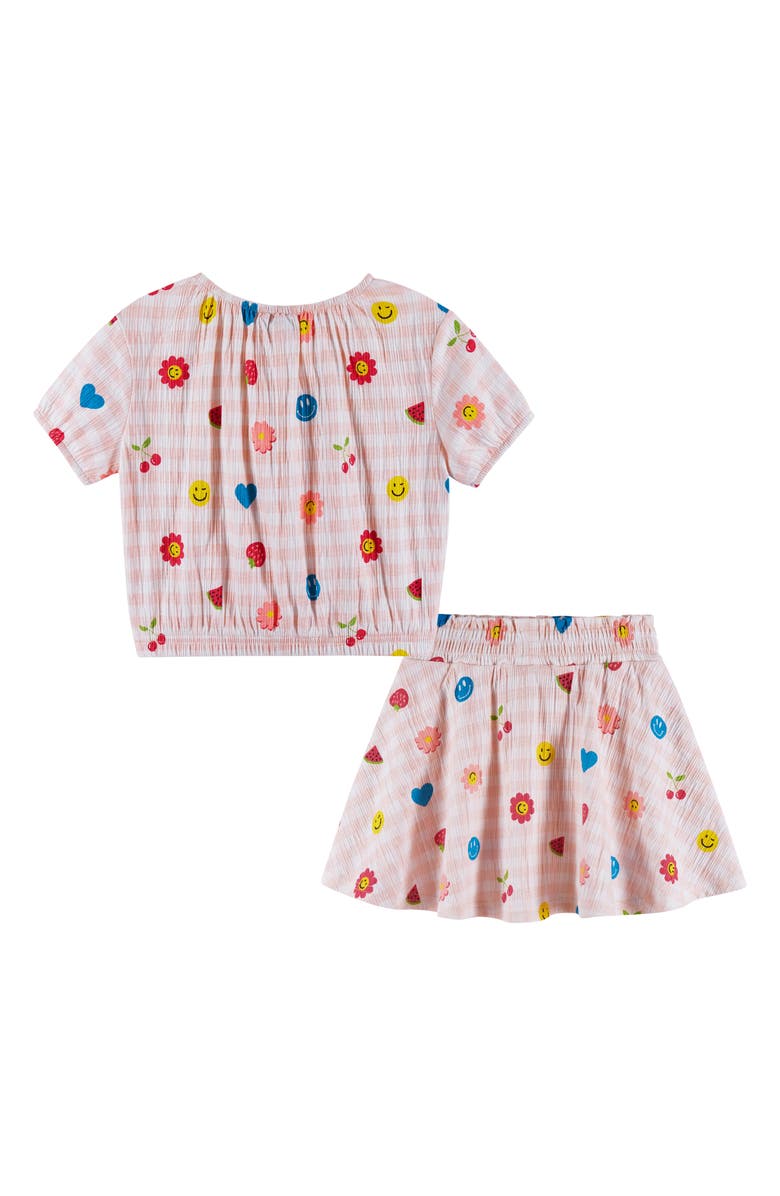 Andy & Evan Kids' Gingham Skirt Set, Alternate, color, 