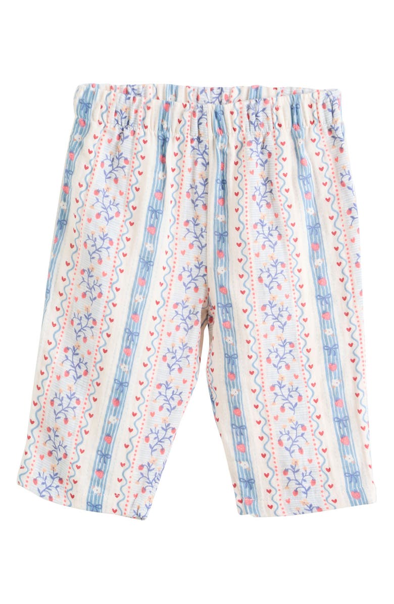 NEXT Strawberry Picnic Babydoll Top & Pants Set, Alternate, color, White/ Blue