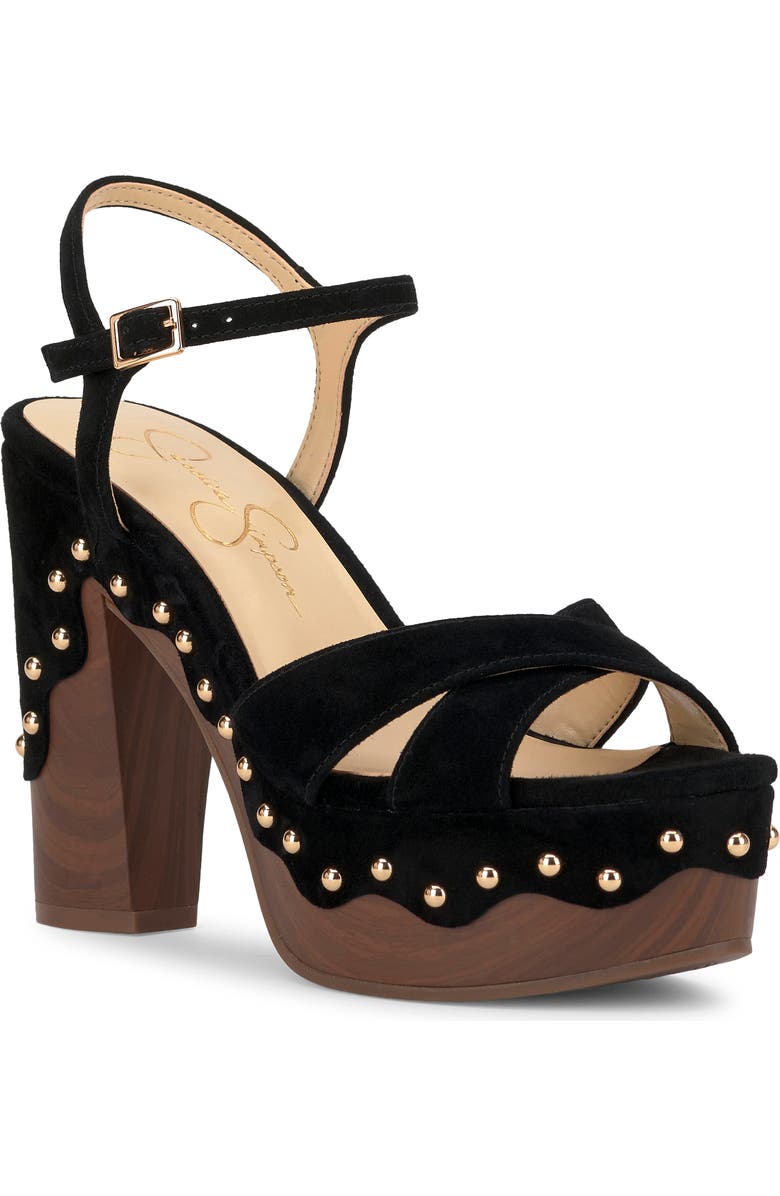 Jessica Simpson Samintia Ankle Strap Platform Sandal, Main, color, Black