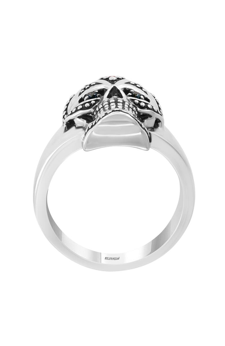 EFFY Mixed Gemstone Skull Ring, Alternate, color,