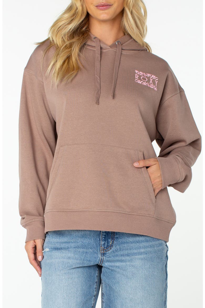 Wailea Oversize Graphic Hoodie, Main, color, GINGER SNAP