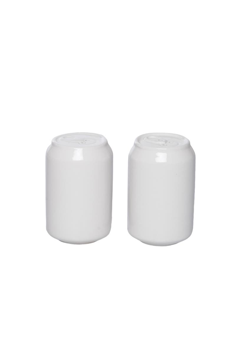 Transpac Ceramic Can Brew Salt and Pepper Set of 2 Multicolored for Patriotic Serving and Entertaining, Alternate, color, Multicolored