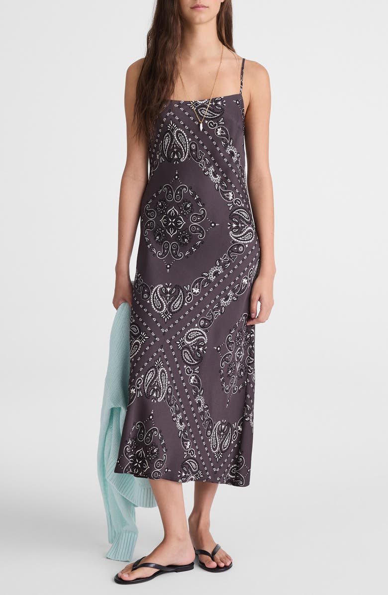 Madewell Cami Maxi Slip Dress, Main, color, Chocolate Plum