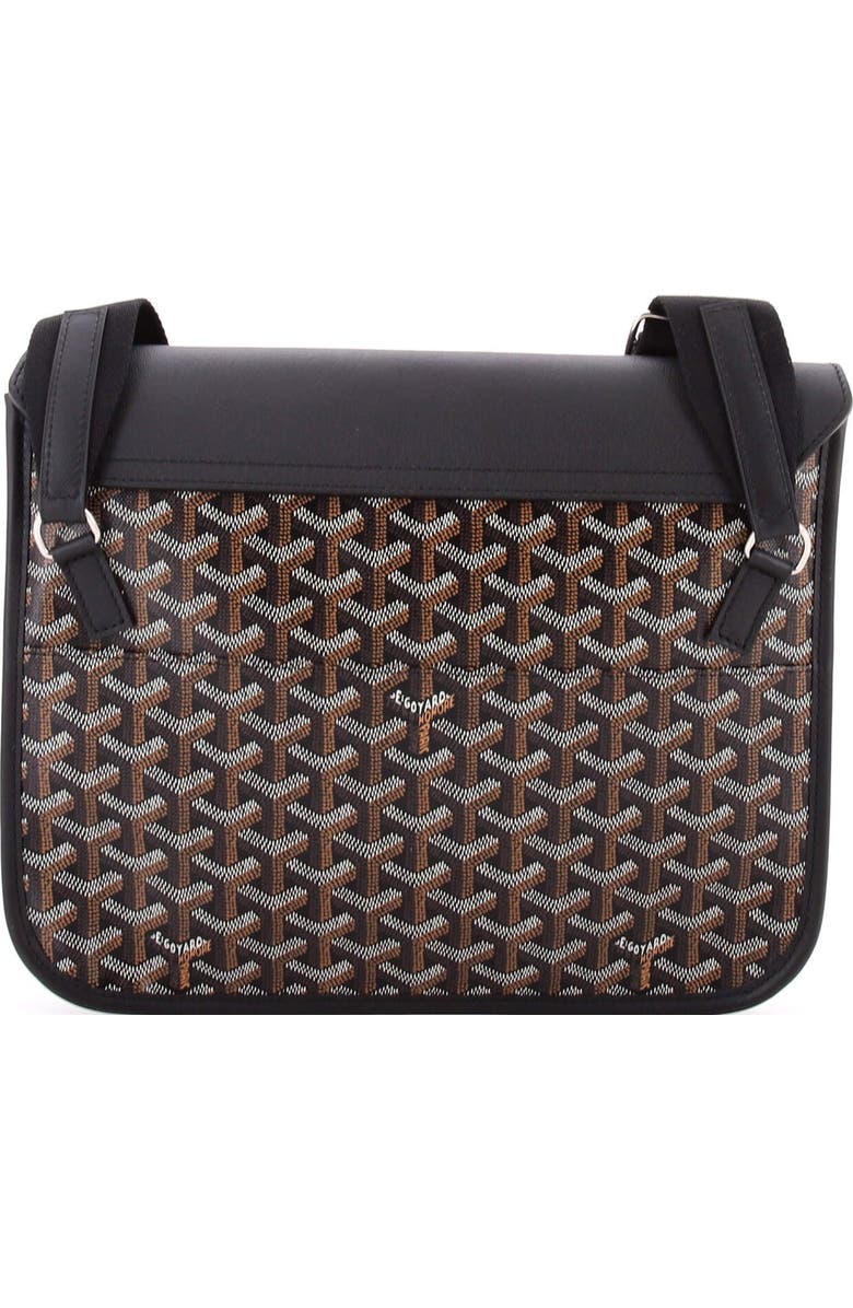 Pre-Owned Goyard Coursier Messenger Bag Coated Canvas and Leather, Alternate, color, Black