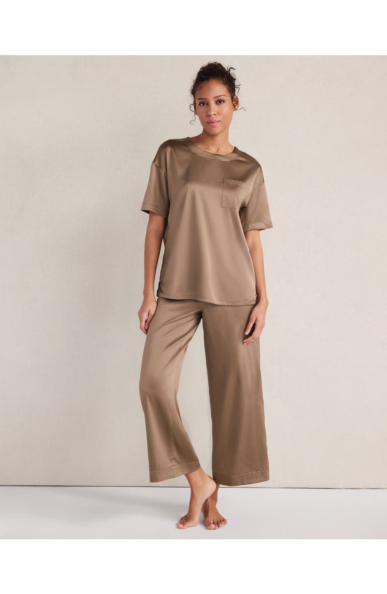 Haven Well Within Washable Silk Sleep Top, Main, color, Sugar Chestnut