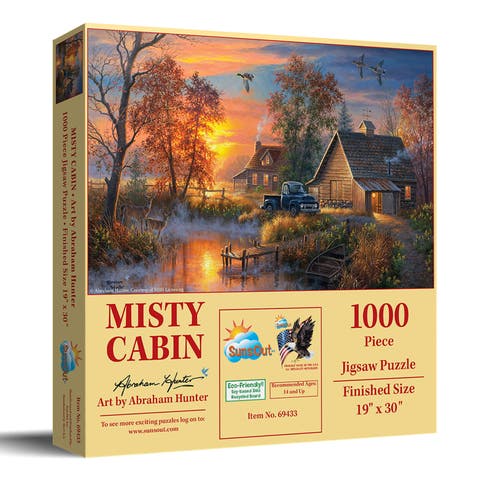Misty Cabin 1000 piece Jigsaw Puzzle for Adults
