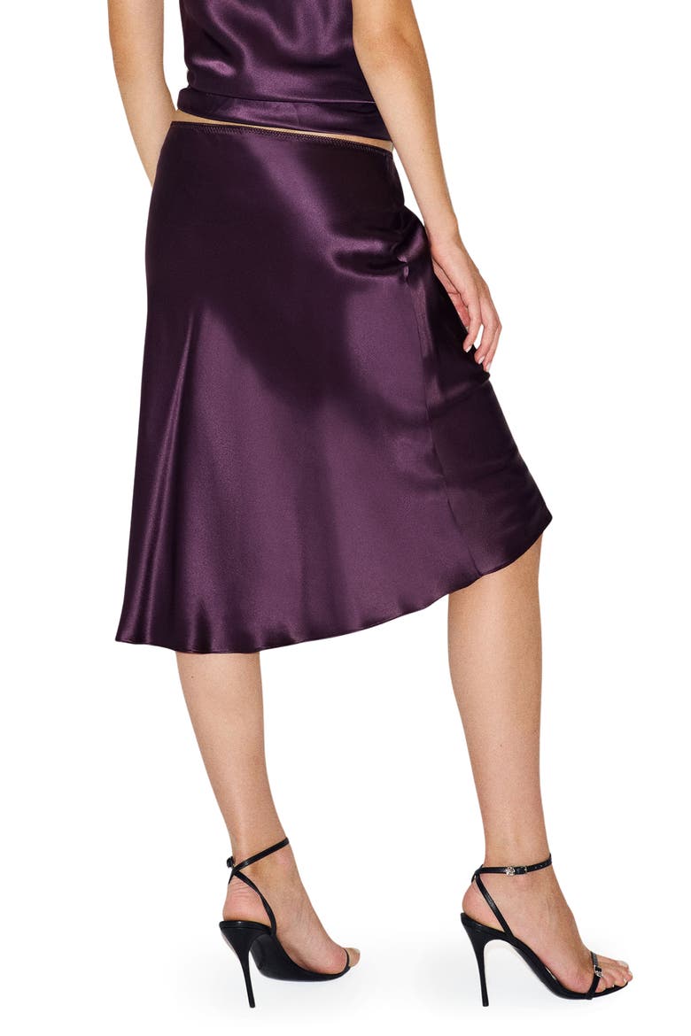 Layla Silk Skirt, Alternate, color, CRUSHED VIOLET