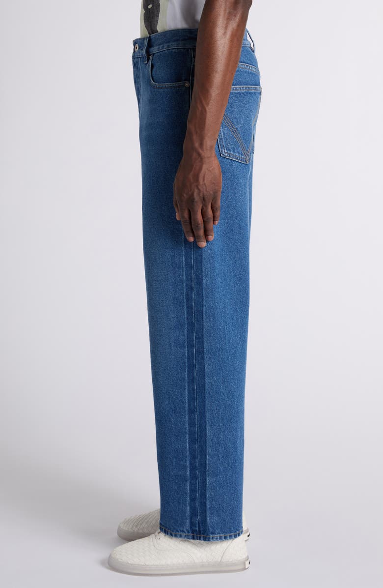 Bottega Veneta Wide Leg Jeans, Alternate, color, 4300 Mid Blue