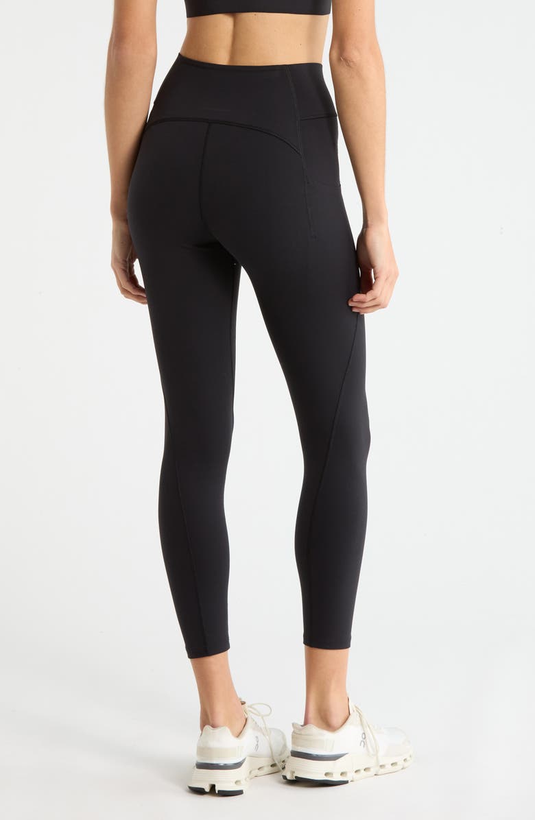 On High Waist 7/8 Studio Tights, Alternate, color, Black