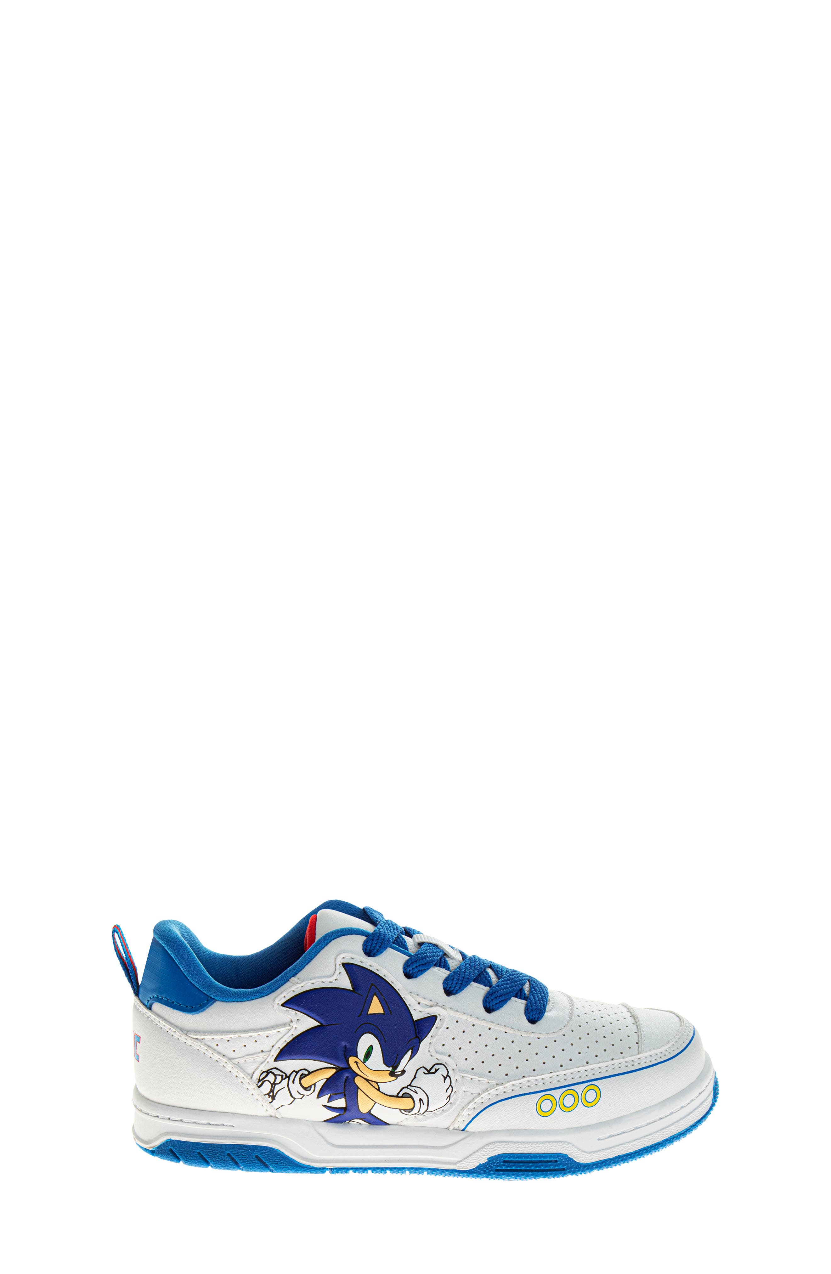 JOSMO Kids' Sonic the Hedgehog Sneaker, Alternate, color, White/Blue