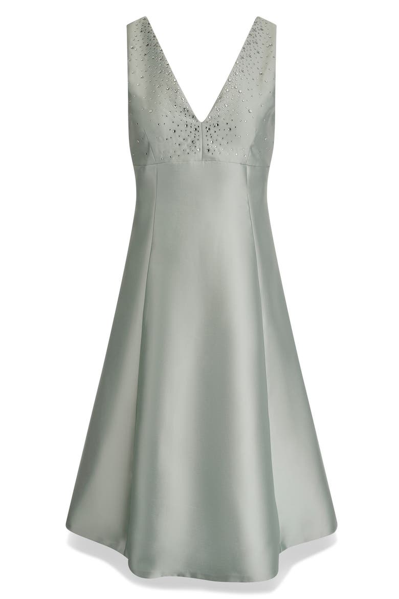 Sleeveless A-Line Dress, Alternate, color, BLUE FROST