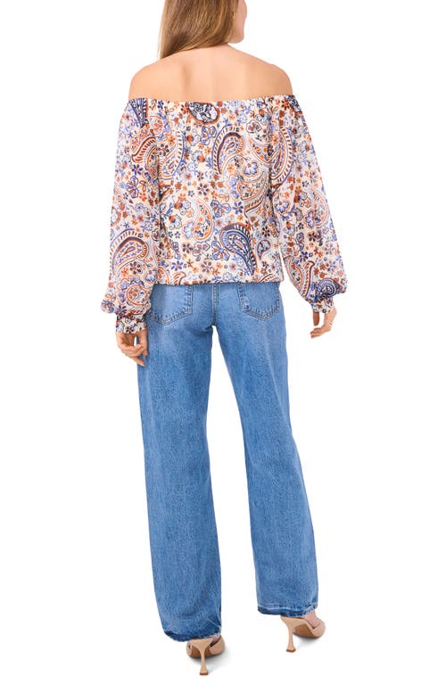 Cece Off The Shoulder Top In Multi