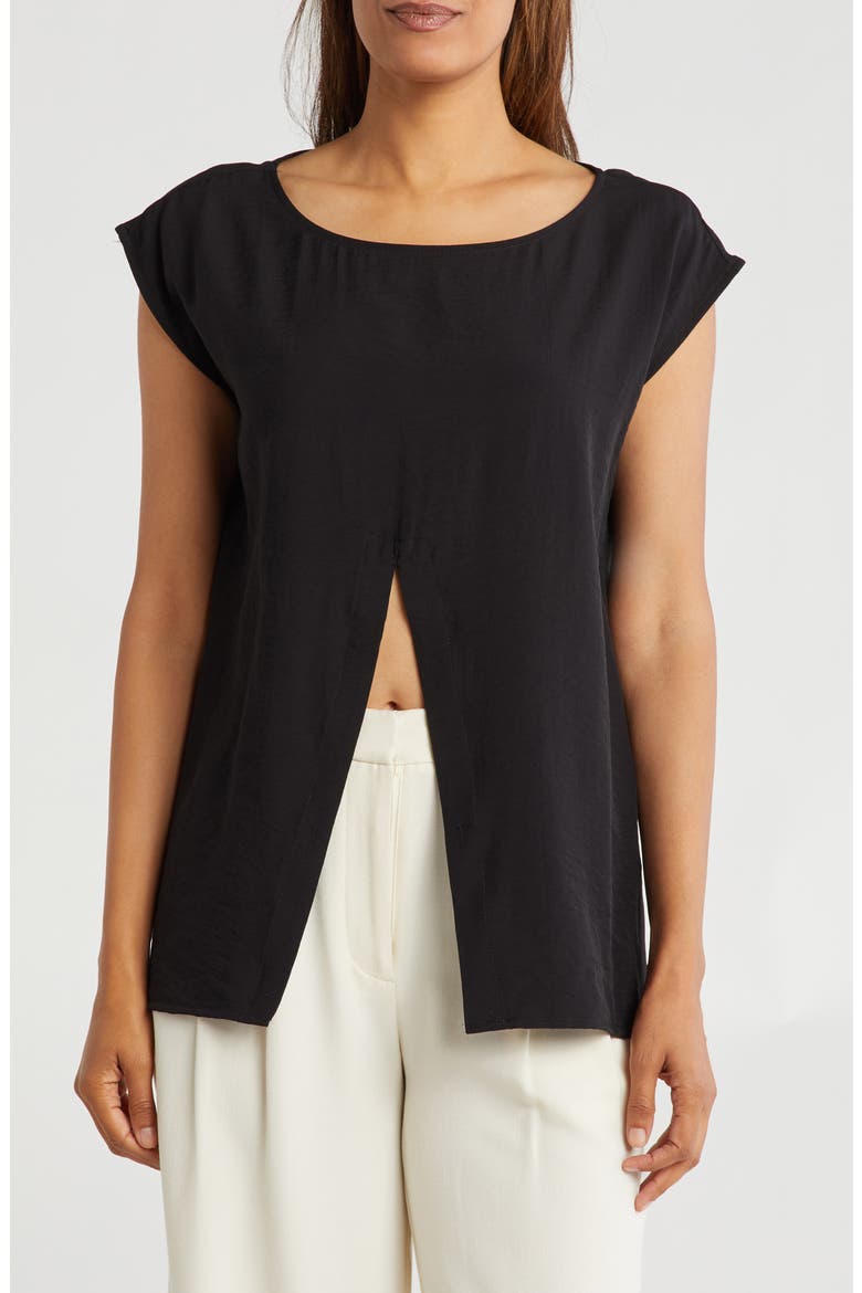 Wrap Top, Main, color, BLACK