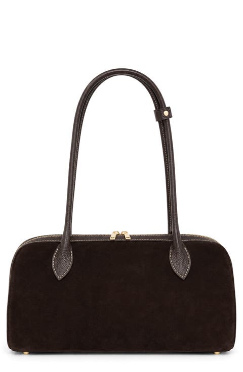 Hazel Leather Suede Shoulder Bag