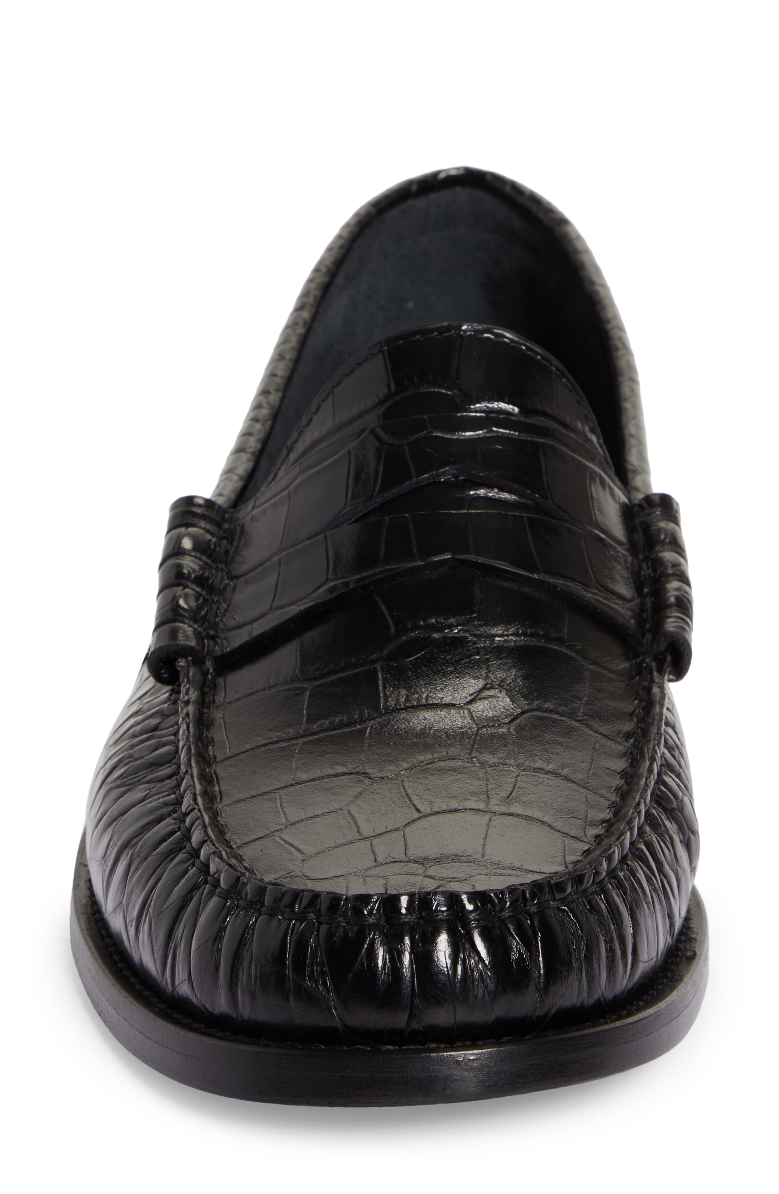 Rhude Croc Embossed Penny Loafer, Alternate, color, 