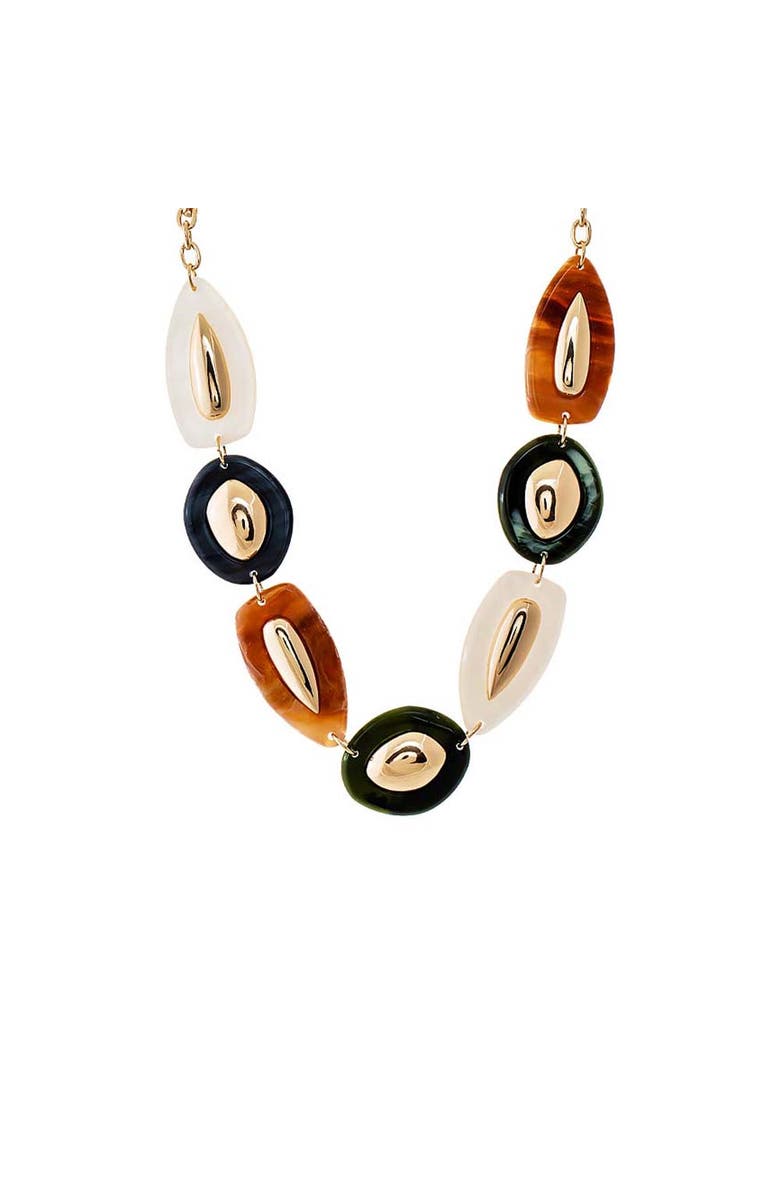 BY ADINA EDEN Multi Color Resin Necklace, Main, color, Multi-Color
