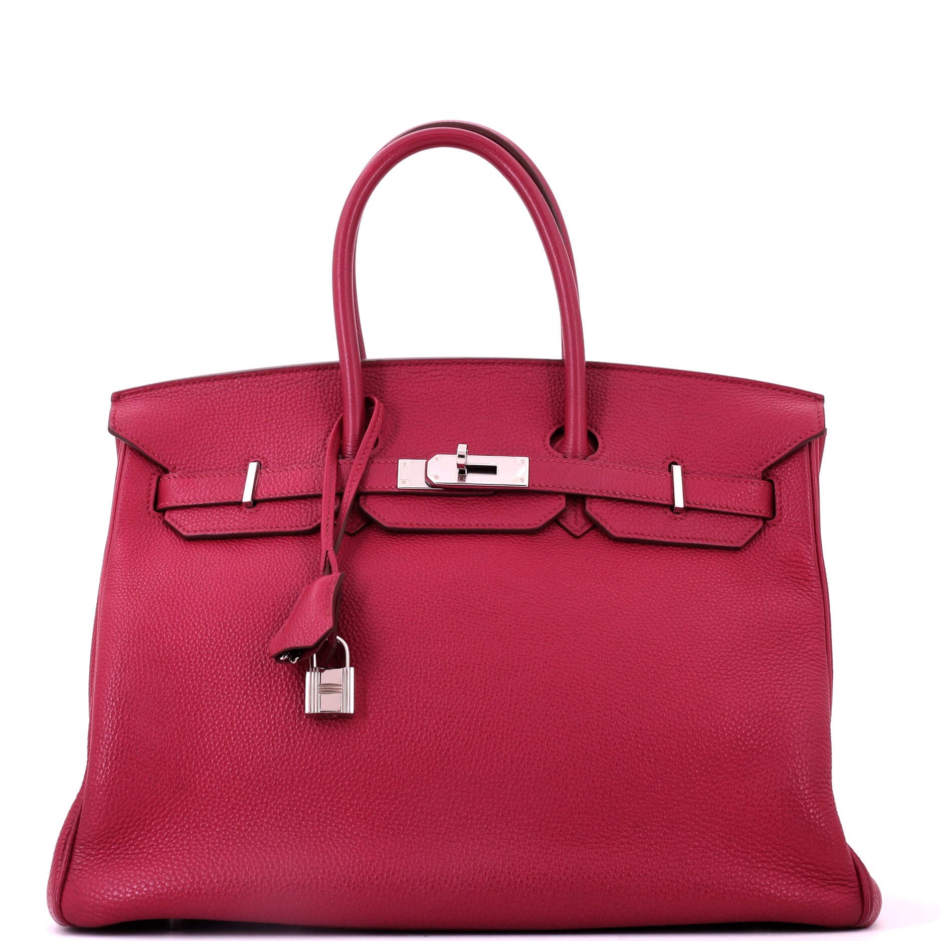 Birkin Handbag Red Togo with Palladium Hardware 35, Main, color, Red