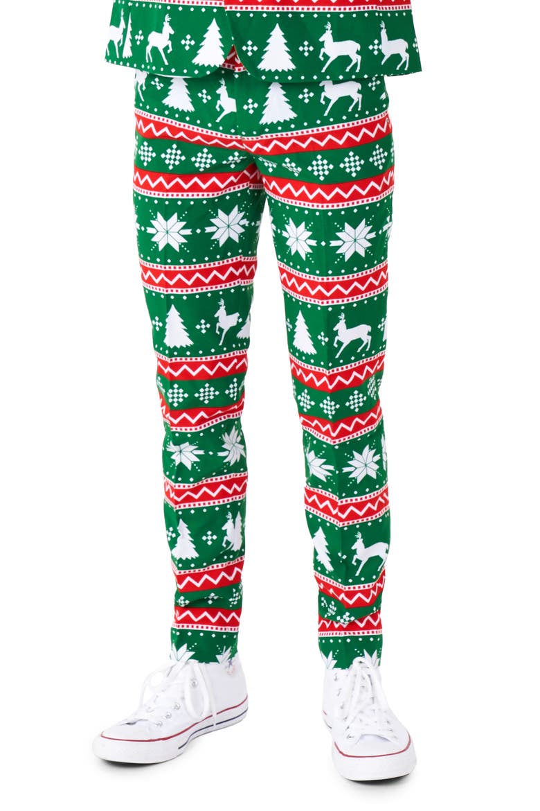 Kids' Festive Suit, Alternate, color, GREEN