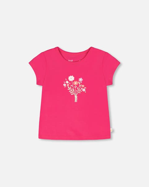 Organic Cotton Jersey Short Sleeve Floral T-Shirt (Baby)