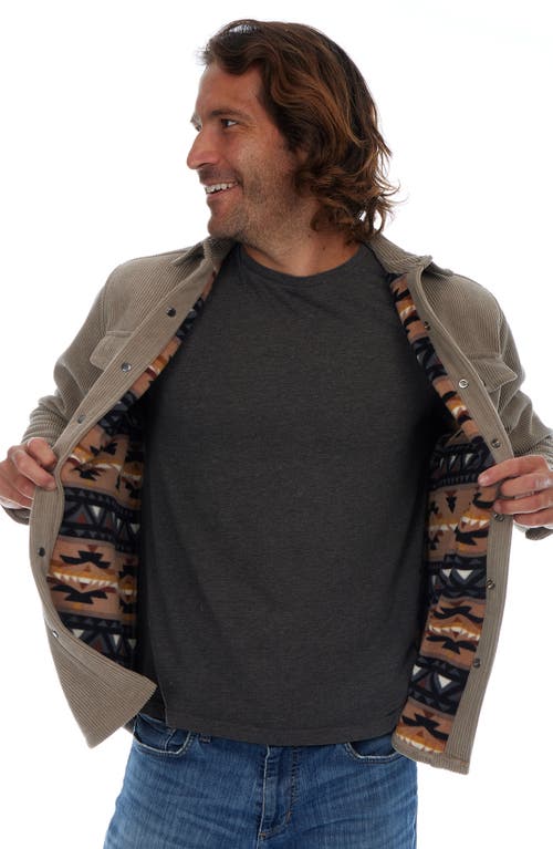 Px Corduroy Microfiber Lined Jacket In Brown