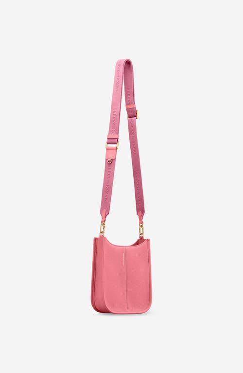 Maison De Sabre Maison De Sabré Mini Leather Saddle Bag In Candy Pink