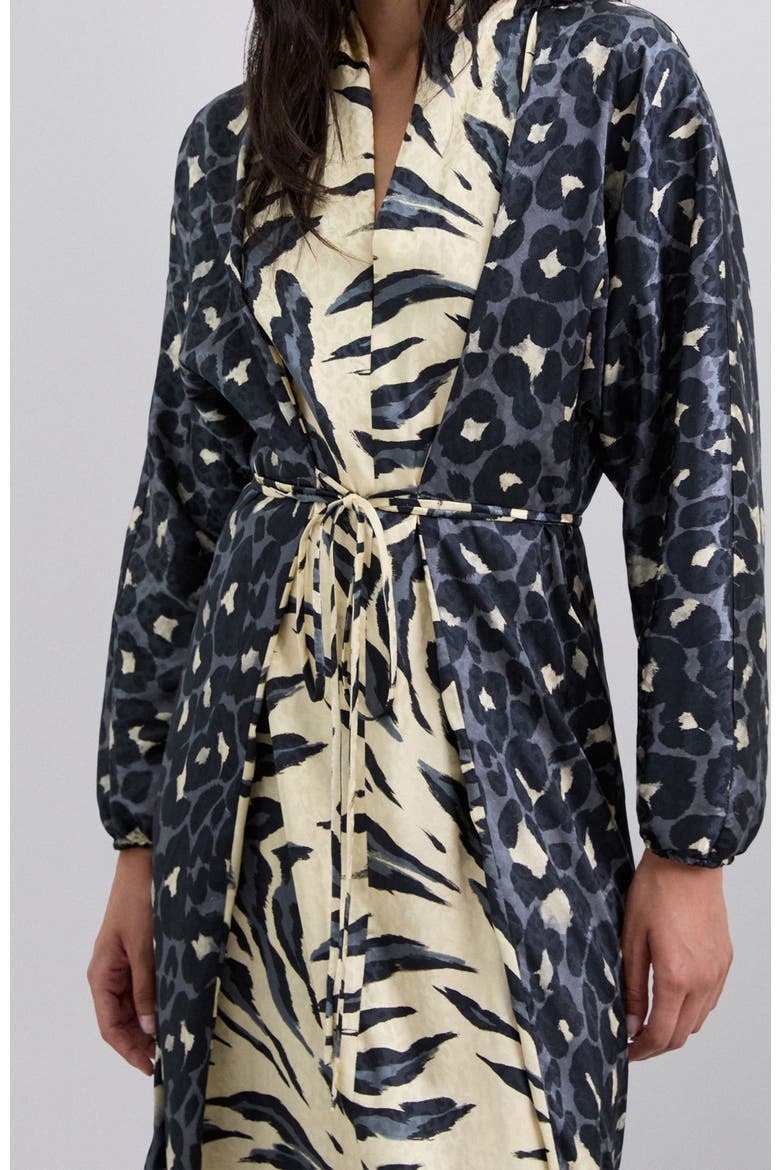 Duoprintjac Dress, Alternate, color, Animalprint