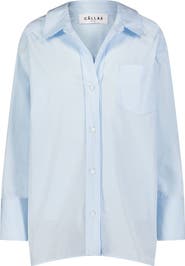 Callas Milano Petra Cotton Poplin Boyfriend Oversize Shirt