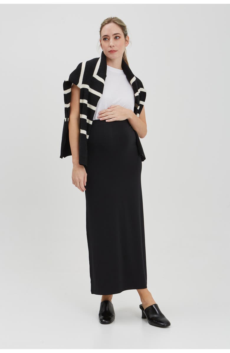Nom Maternity Halle Skirt, Main, color, Black