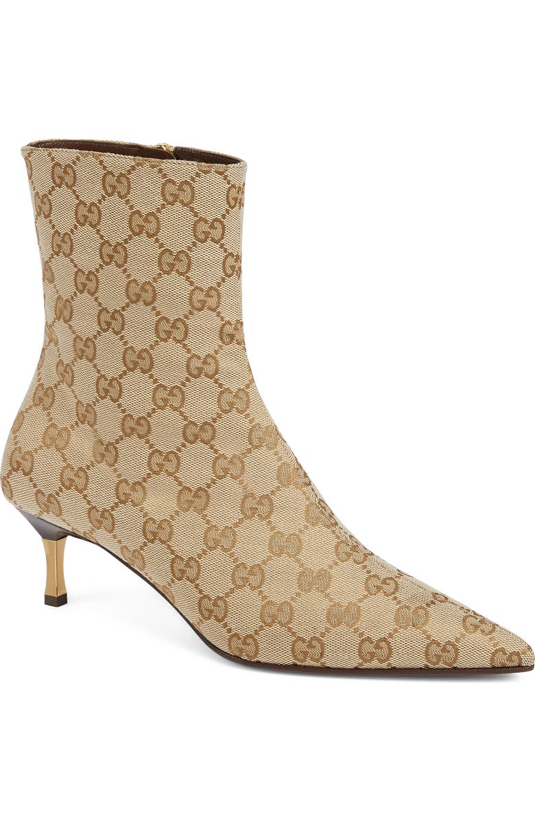 Gucci Trinity Bootie, Main, color, 9167 Vintage Sand/ Dark Brown