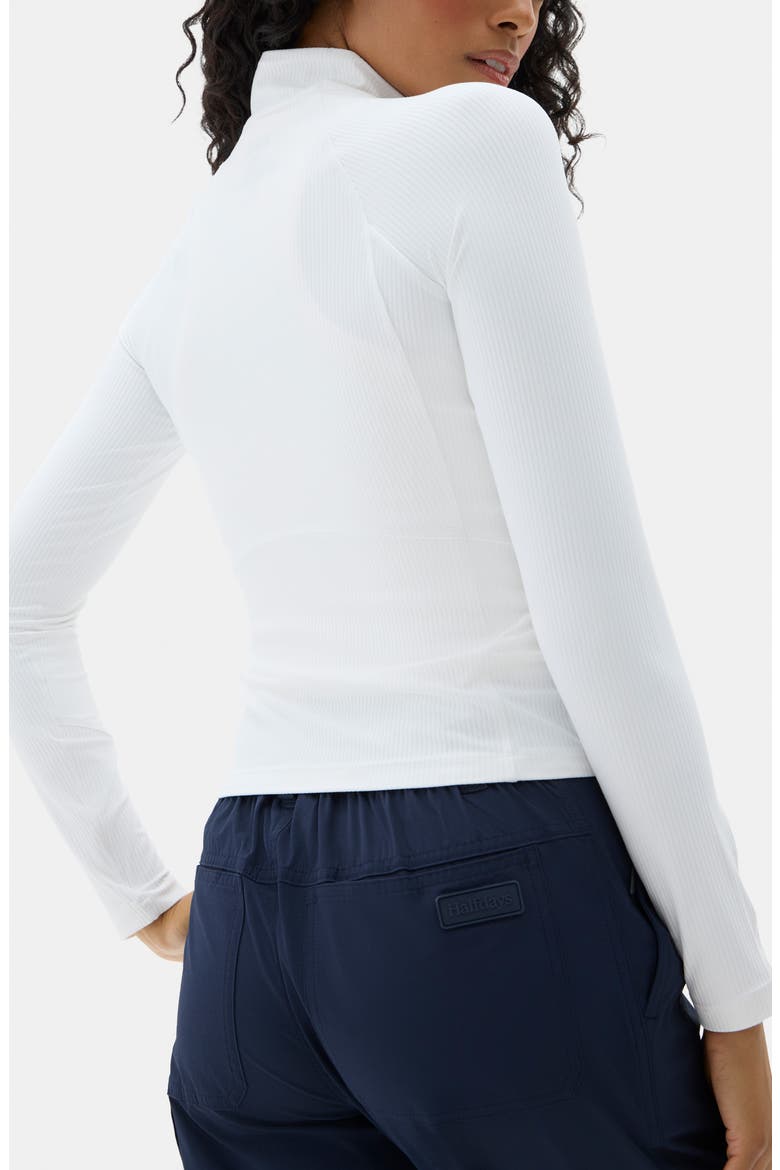 Julie Quarter Zip Top, Alternate, color, WHITE/ LUNAR ROCK